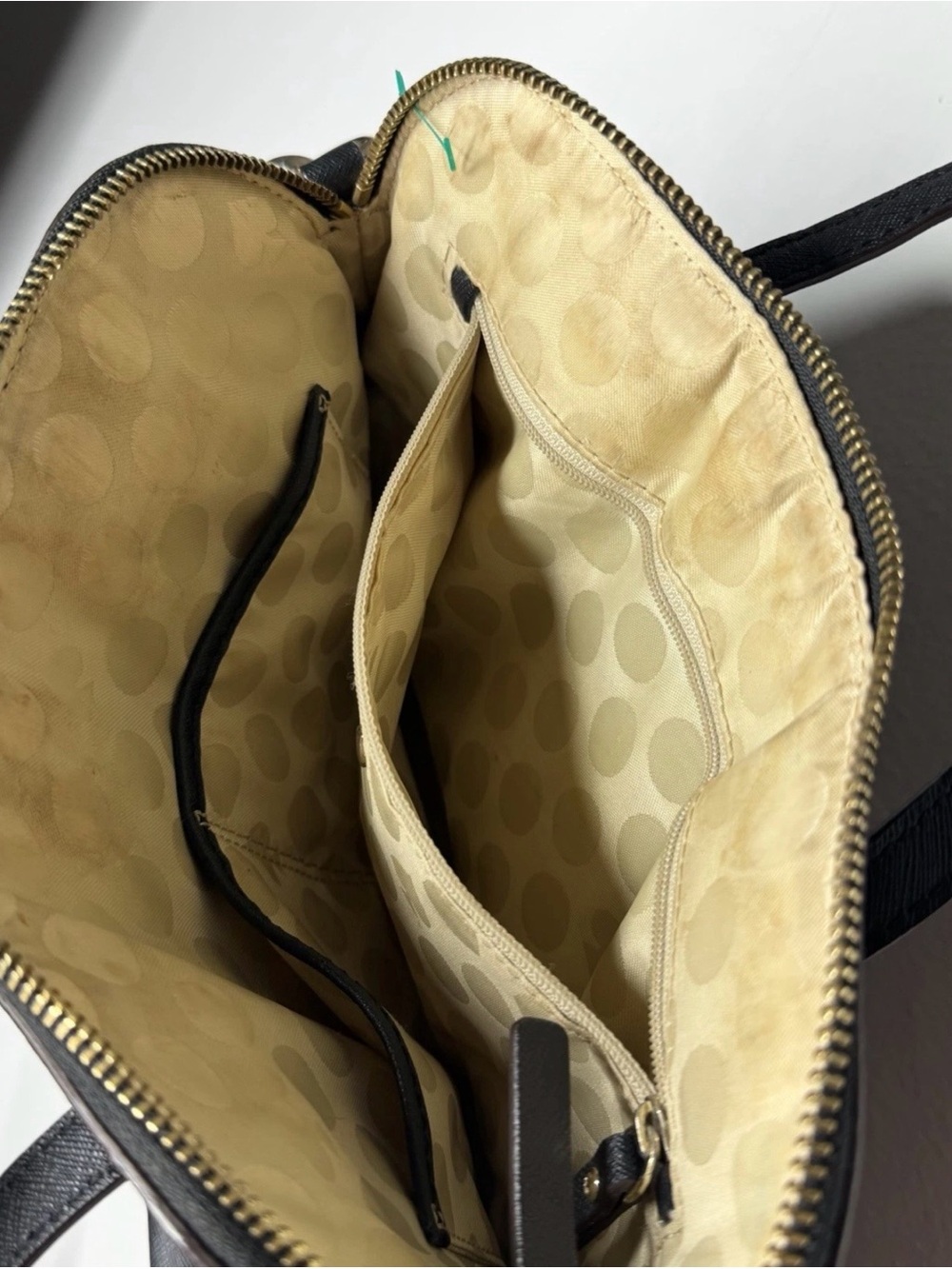 kate spade Black Leather Satchel with Gold Hardware - Picture 3 of 5